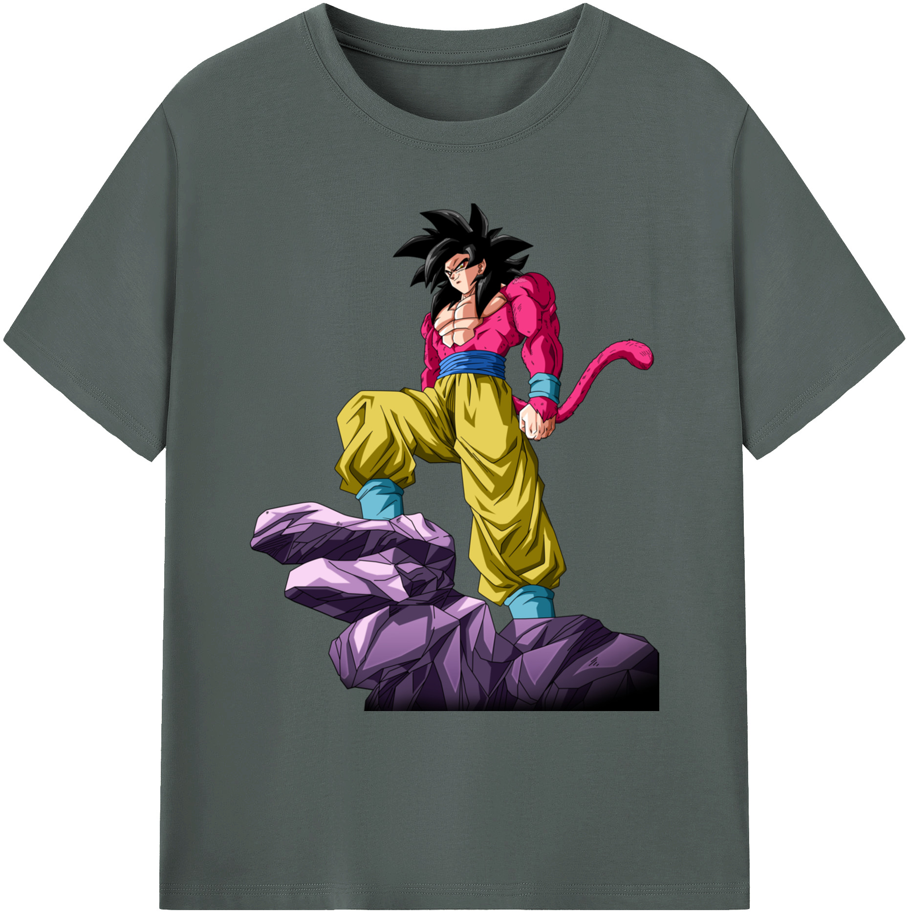 （画像用） ドラゴンボール 孫悟空（そん ごくう）Son Goku カカロット DRAGON BALL Kakarotto 綿100％ メンズ半袖Tシャツ｜肌触りやわらか＆通気性